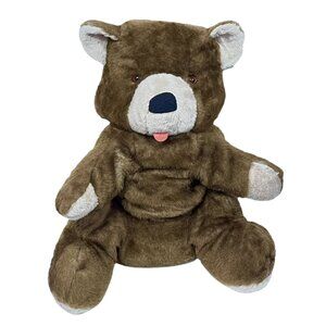 Mary Meyer Vintage 26” Large Brown Mohair Teddy Bear With Felt Tongue Jumbo Big